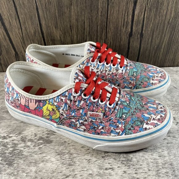 Vans Shoes - Vans Where’s Waldo?￼ ( Land Of Waldos ) Authentic Shoes Men’s Size 7.5 Women’s 9